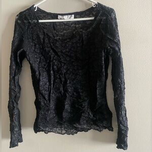 Style New York Lace Black Top Size M